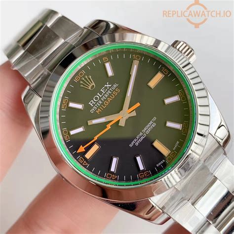 swiss rolex milgauss replica|rolex milgauss 116400 white.